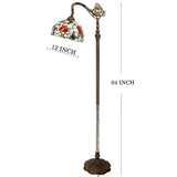 Werfactory® Tiffany Floor Lamp 12 Inch