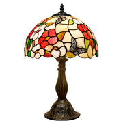 Tiffany Lamps Werfactory® Bedside Pink Stained Glass Butterfly Light