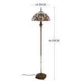 Werfactory® Tiffany Floor Lamp 16 Inch