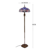 Werfactory® Tiffany Floor Lamp 16 Inch