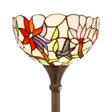 White Hummingbird Tiffany Style Floor Lamps Werfactory® Stained Glass Light
